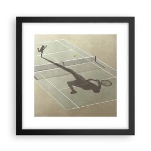 Plakat i sort ramme - Overvind dig selv - 30x30 cm