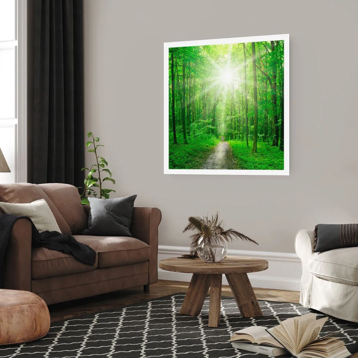Plakat - Grøn katedral - 50x50 cm
