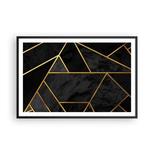 Plakat i sort ramme - Mørke og lys - 91x61 cm