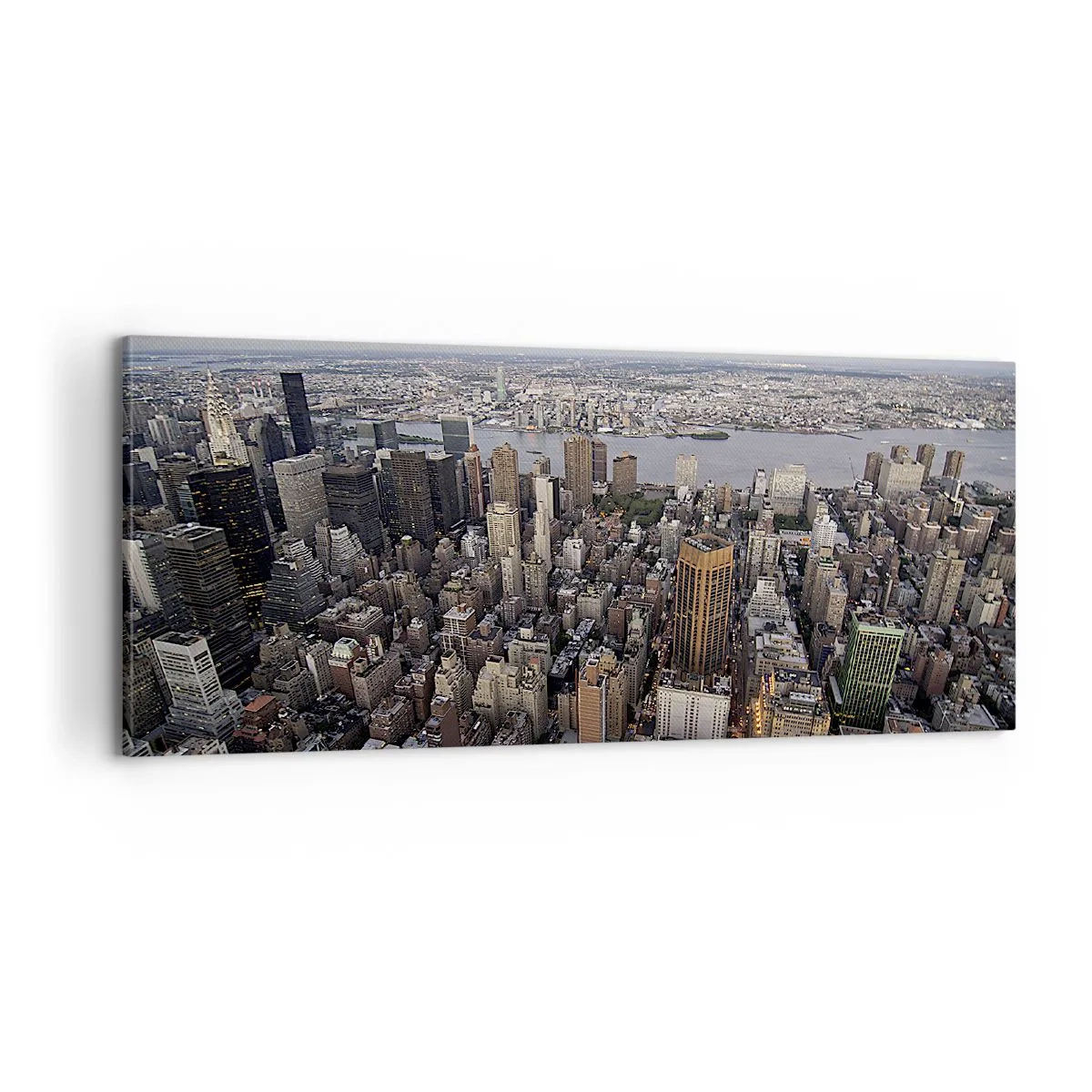 Lærredstryk - Billede på lærred - Tidens bankende hjerte - 100x40 cm