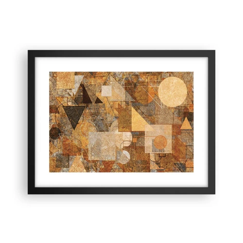 Plakat i sort ramme - Kubistisk bronzeundersøgelse - 40x30 cm