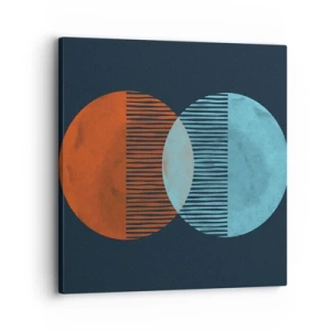 Lærredstryk - Billede på lærred - Astronomisk fantasi - 30x30 cm
