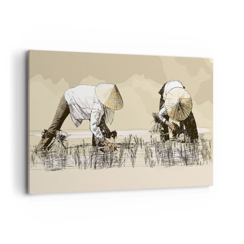 Lærredstryk - Billede på lærred - God høst - 120x80 cm