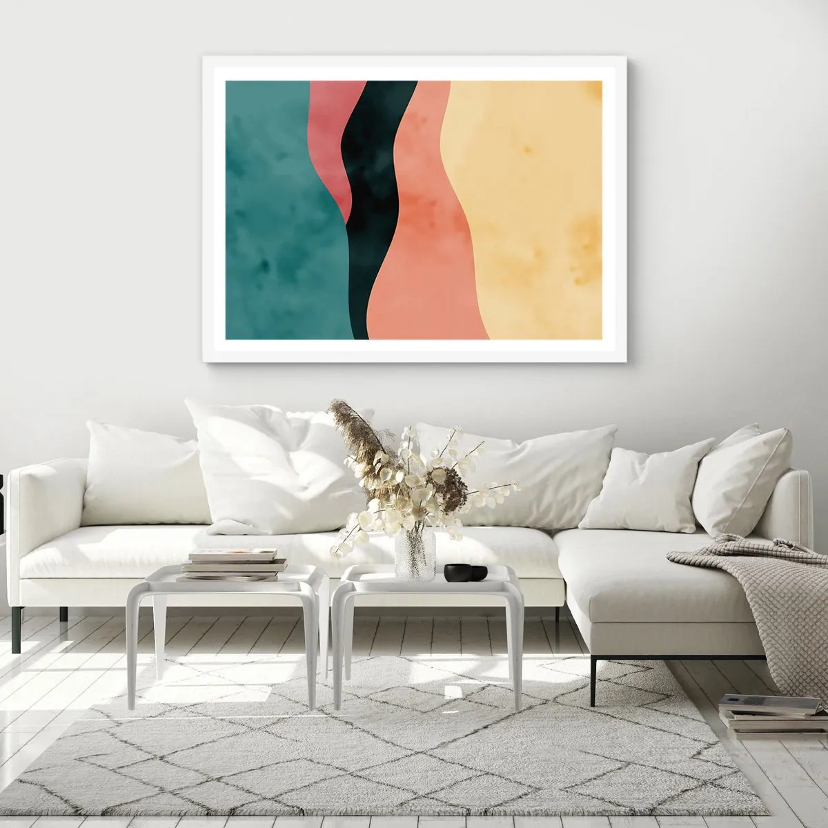 Plakat i hvid ramme - Kompatibel manglende overholdelse - 100x70 cm