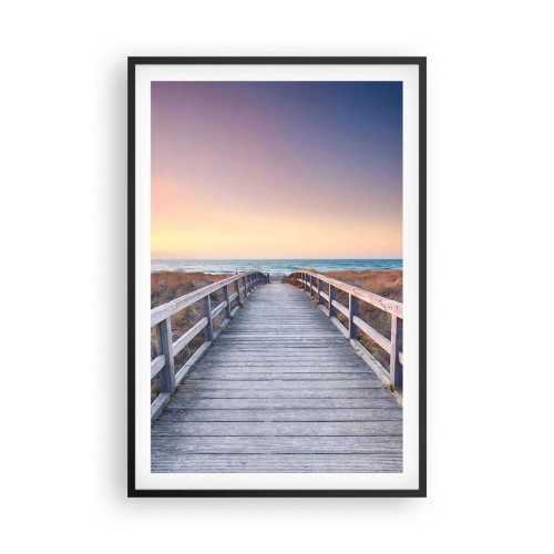 Plakat i sort ramme - Baltisk aften aura - 61x91 cm