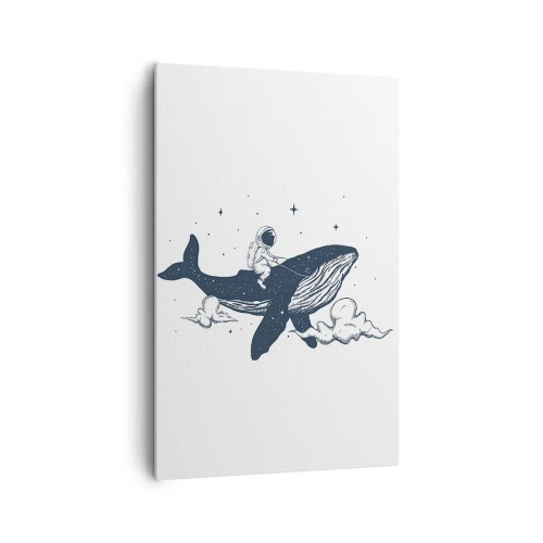 Lærredstryk - Billede på lærred - Et kosmisk eventyr - 80x120 cm