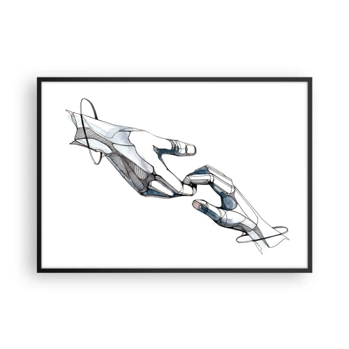 Plakat i sort ramme - En god gestus - 100x70 cm