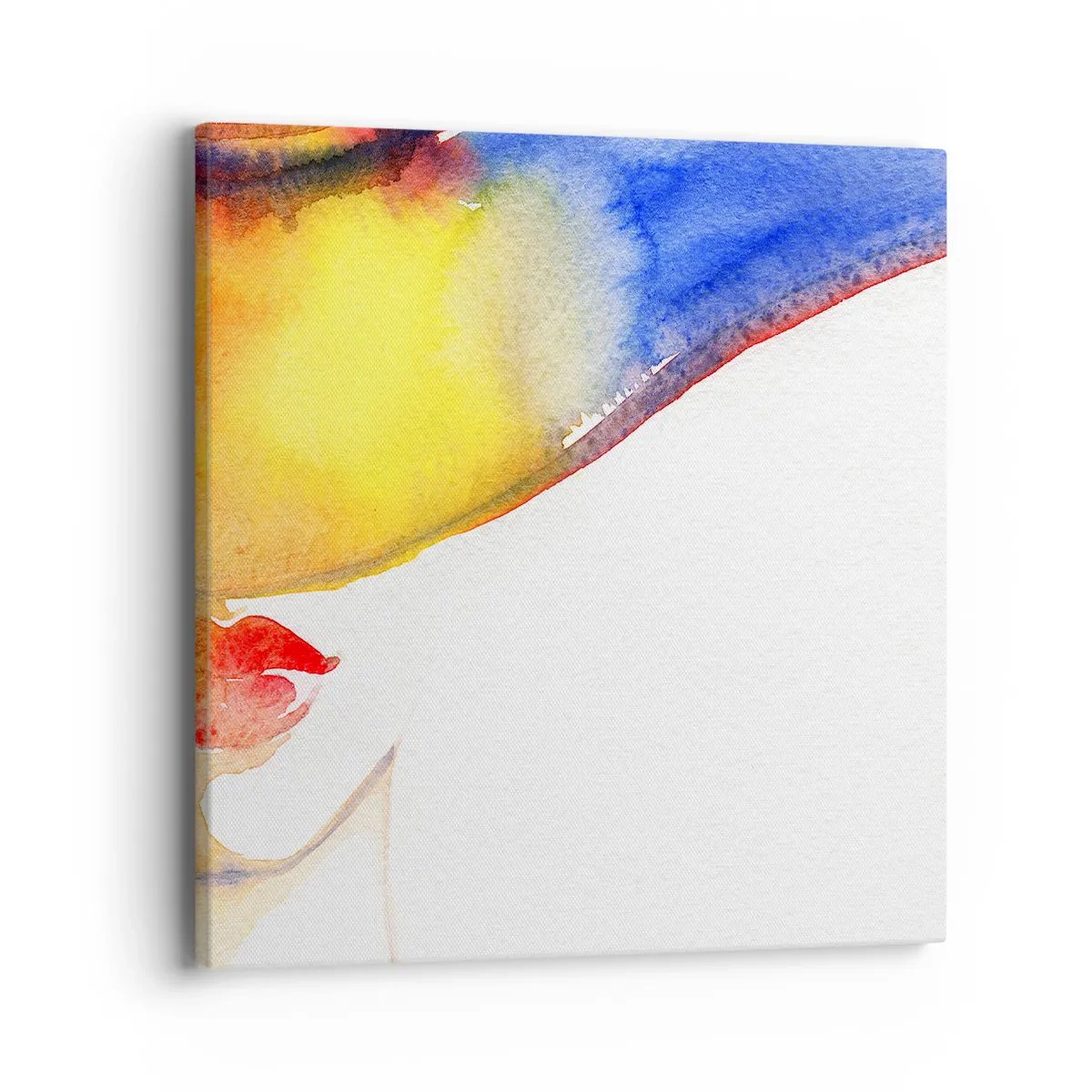 Lærredstryk - Billede på lærred - Portræt af en dame    - 40x40 cm
