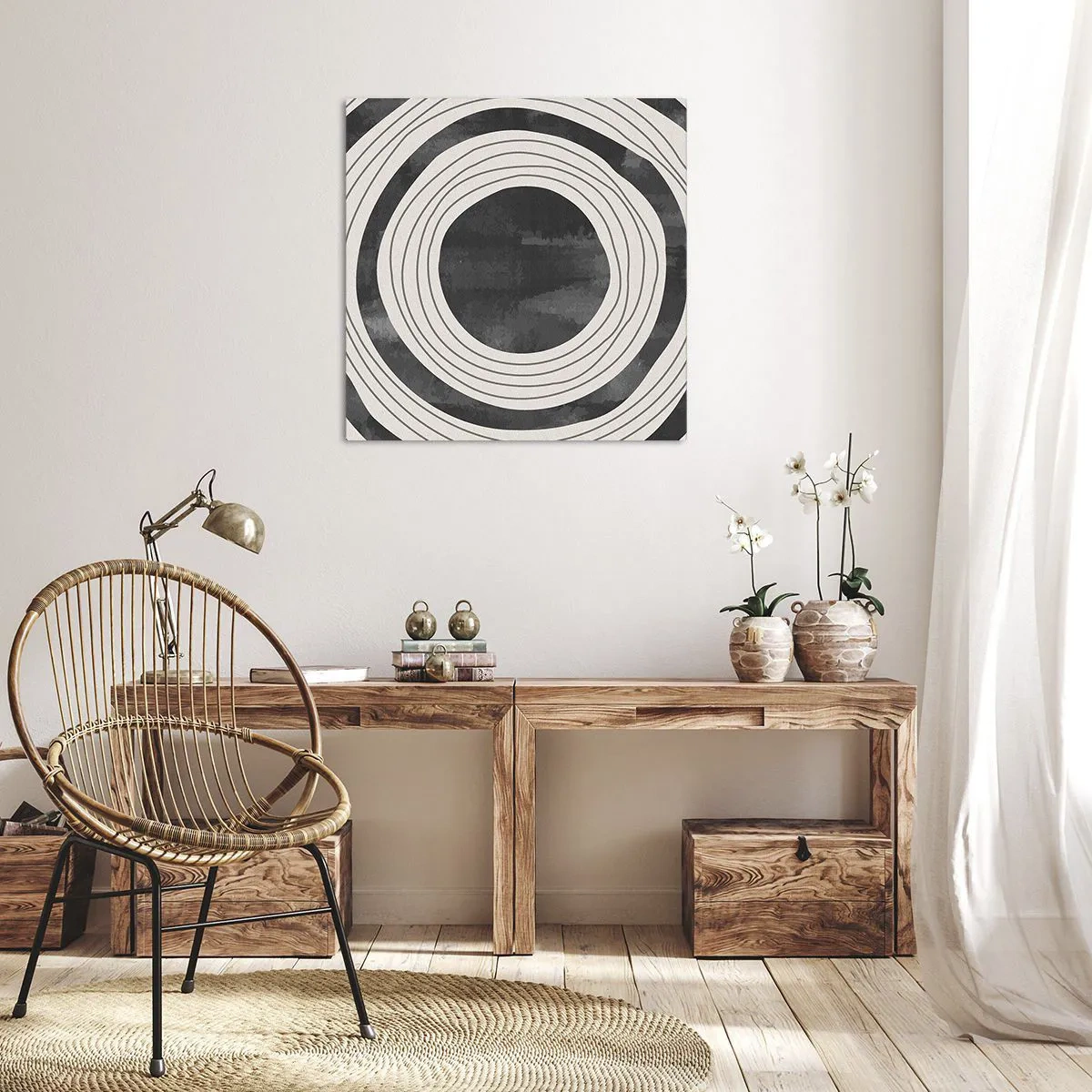 Lærredstryk - Billede på lærred - Lige til det punkt - 60x60 cm