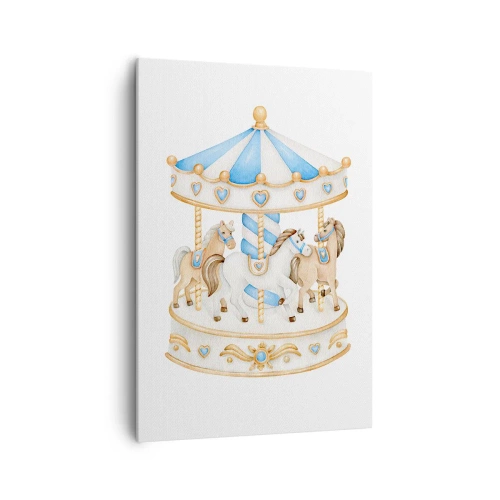 Lærredstryk - Billede på lærred - Sød barndom - 70x100 cm