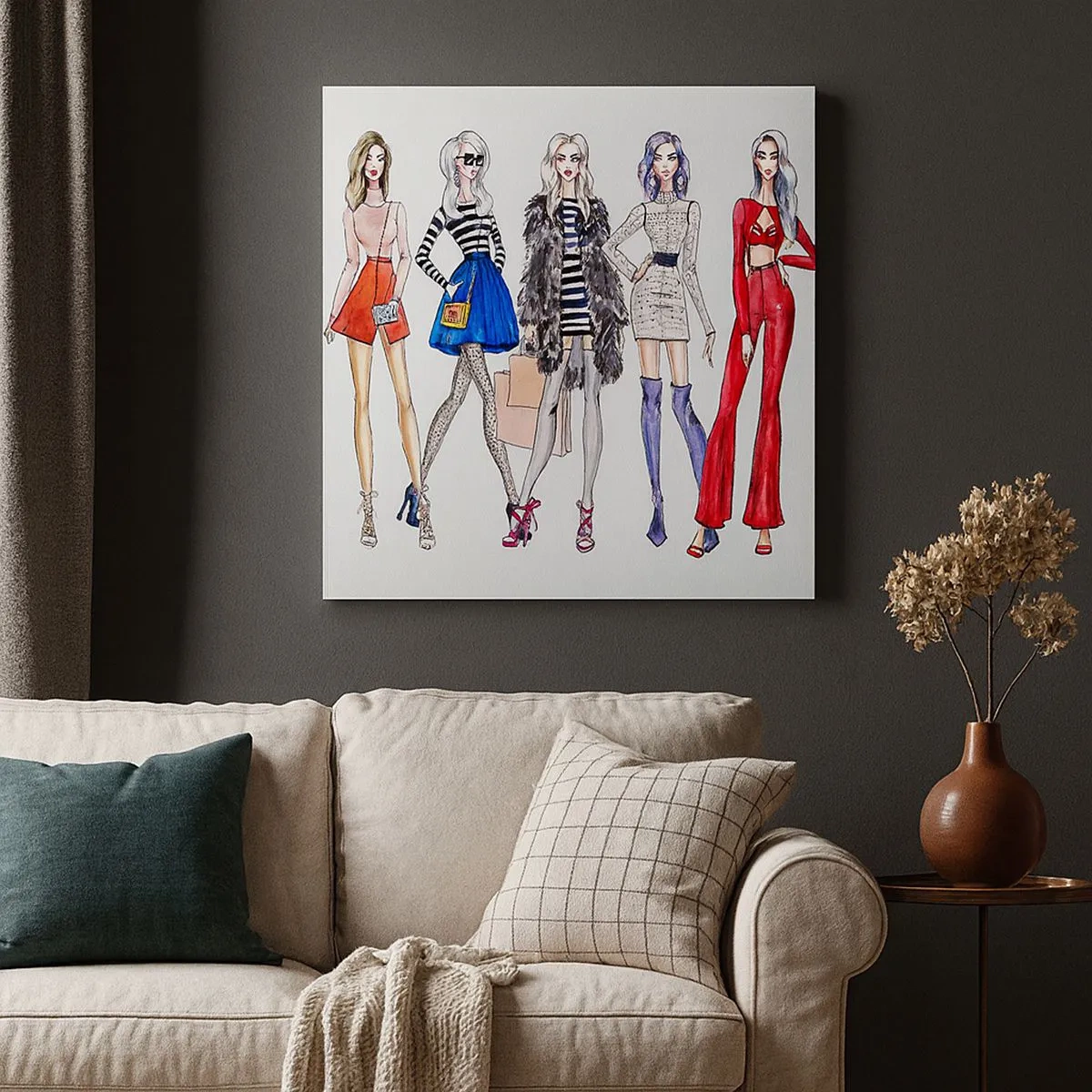 Lærredstryk - Billede på lærred - Every week Fashion Week - 30x30 cm