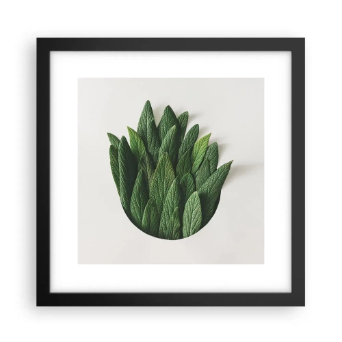 Plakat i sort ramme - Uhæmmet nysgerrighed - 30x30 cm