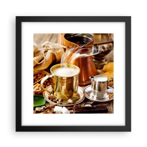 Plakat i sort ramme - Hav en dejlig dag! - 30x30 cm