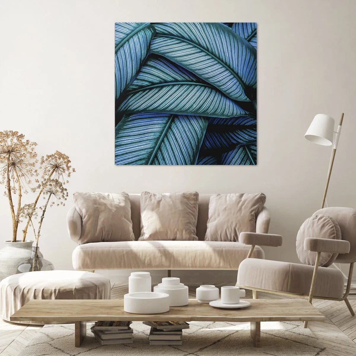 Lærredstryk - Billede på lærred - Livslinjer - 60x60 cm