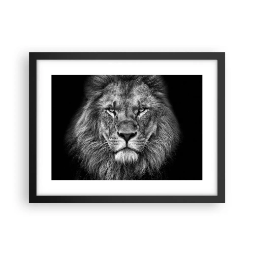 Plakat i sort ramme - I kroningsklædning - 40x30 cm
