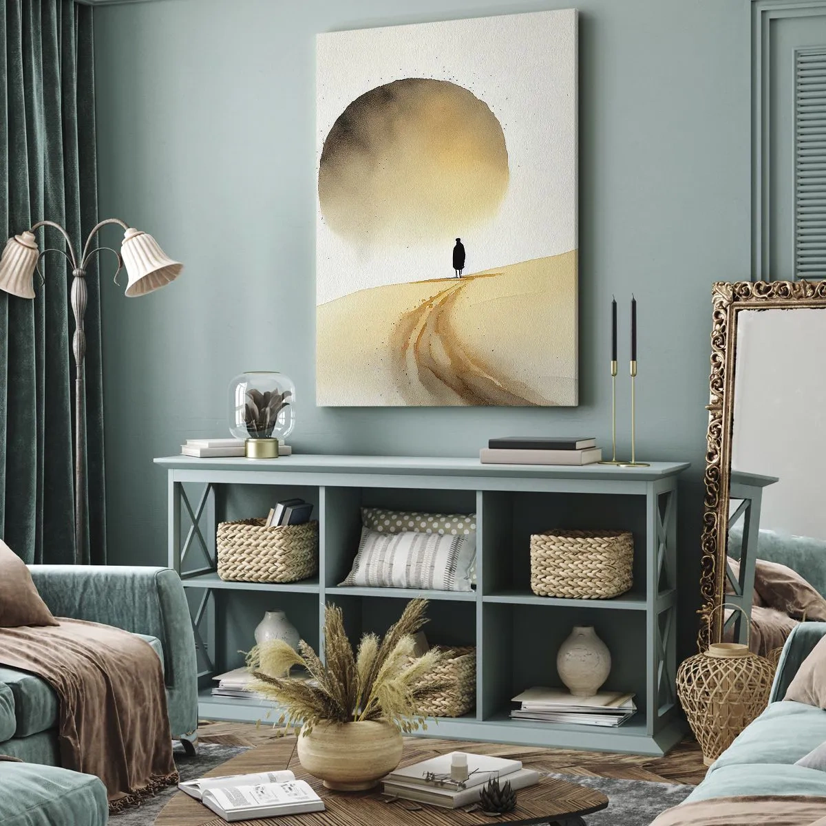 Lærredstryk - Billede på lærred - Altid længselsfulde - 70x100 cm