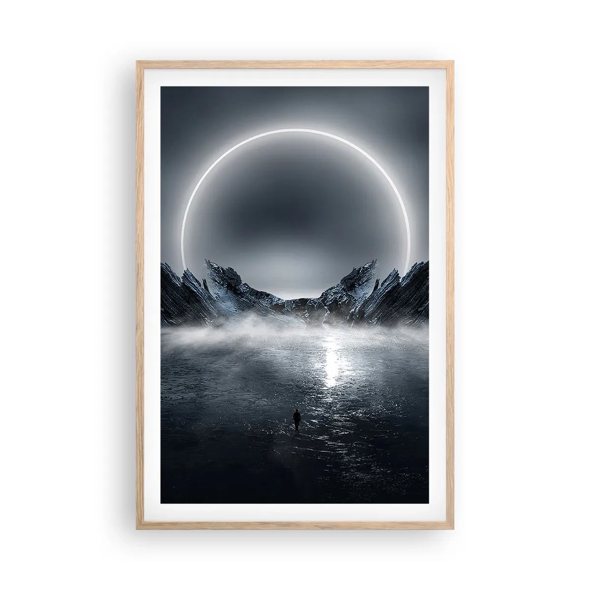 Plakat i ramme af lyst egetræ - En finale på en historie - 61x91 cm