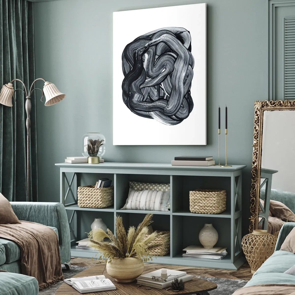 Lærredstryk - Billede på lærred - Så enkelt er det ikke - 55x100 cm