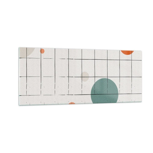 Billede på glas - Fanget i en fælde. Os eller dem? - 100x40 cm