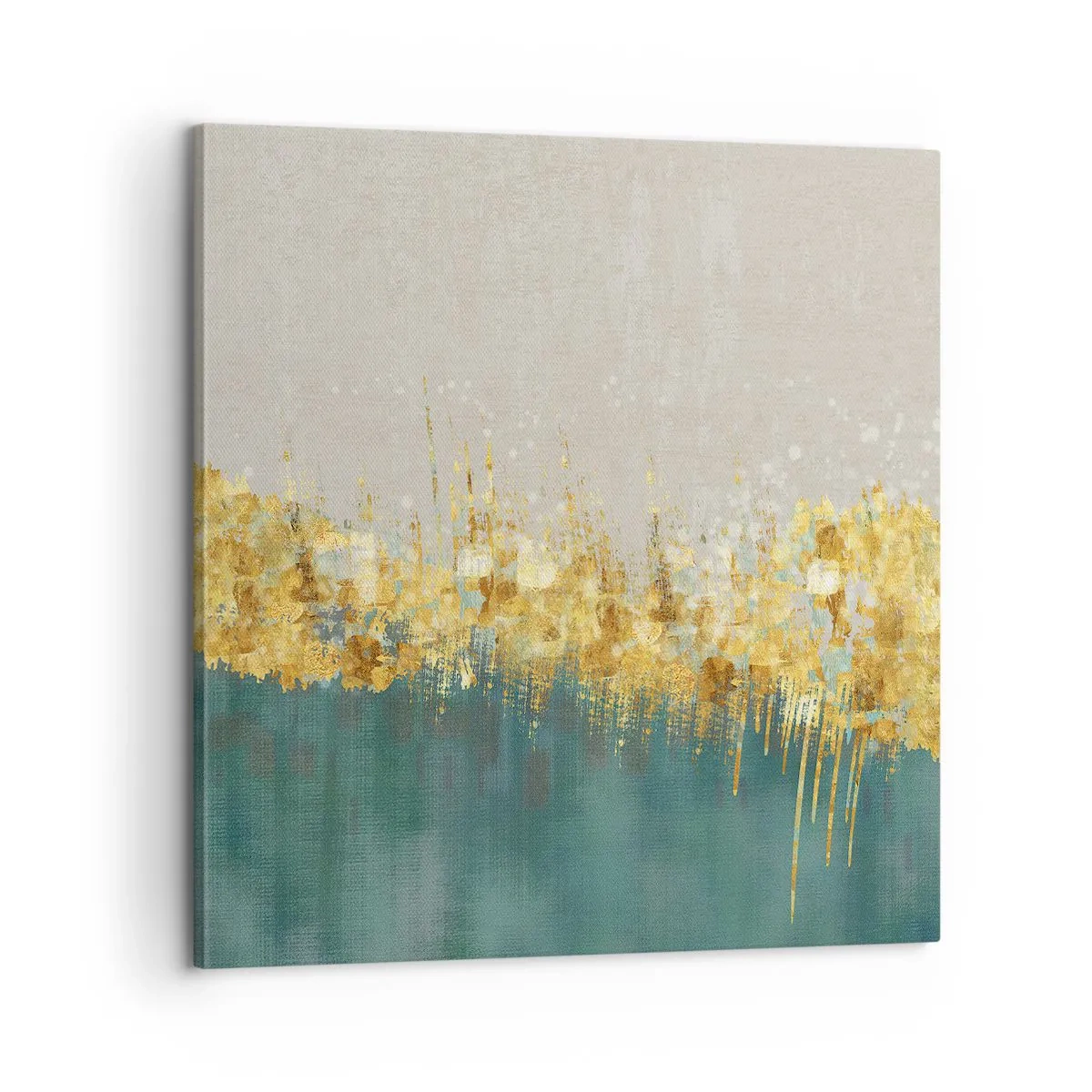 Lærredstryk - Billede på lærred - Den gyldne grænse - 60x60 cm