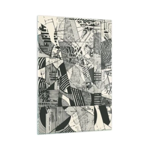 Billede på glas - Nutidens dynamik - 50x70 cm