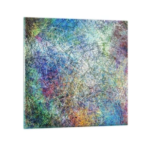 Billede på glas - Så enkelt er det ikke - 30x30 cm