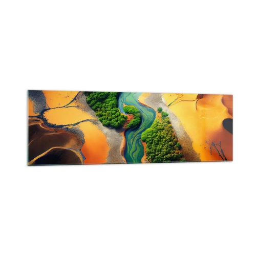 Billede på glas - Livgivende flod - 160x50 cm