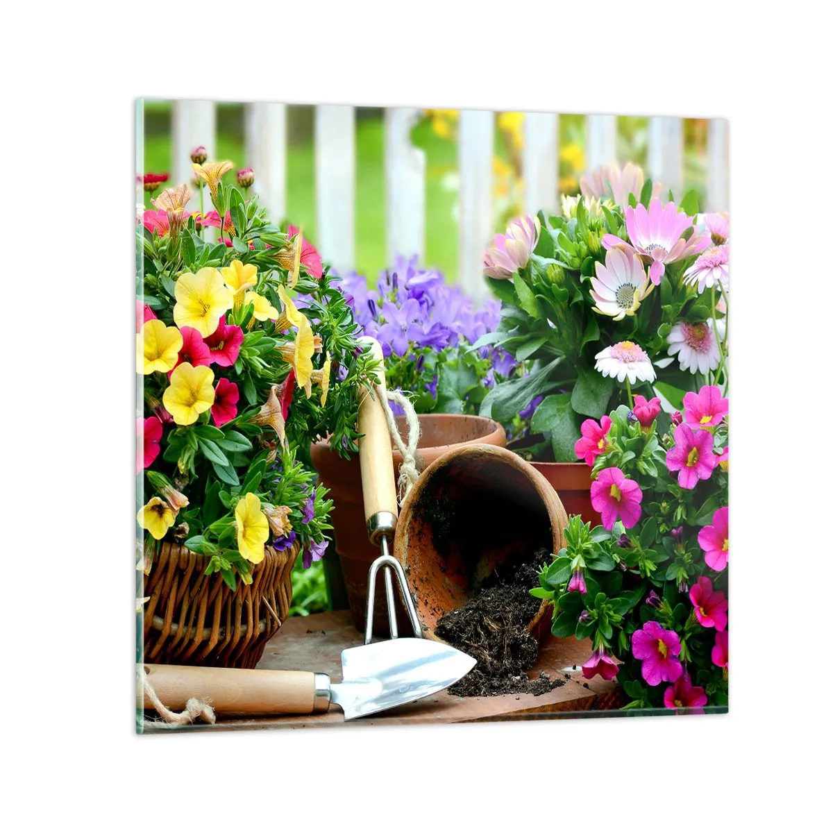 Billede på glas - Zosias have - 30x30 cm