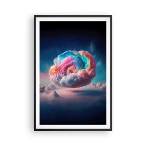 Plakat i sort ramme - En drøm om en forlystelsespark - 61x91 cm