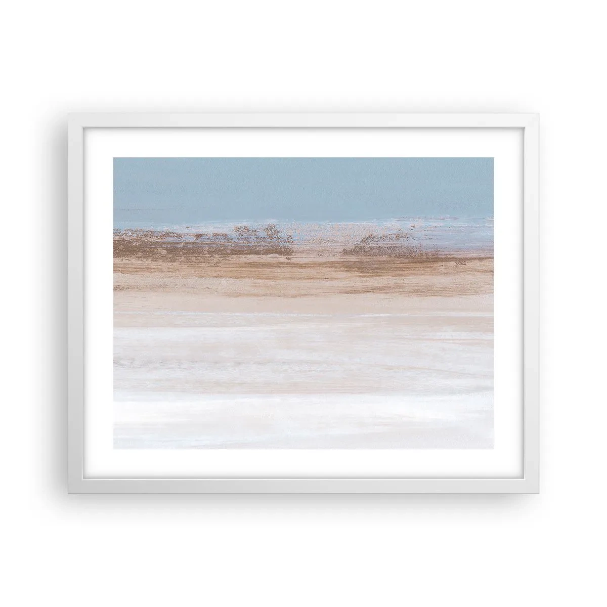 Plakat i hvid ramme - Tvetydigt landskab - 50x40 cm