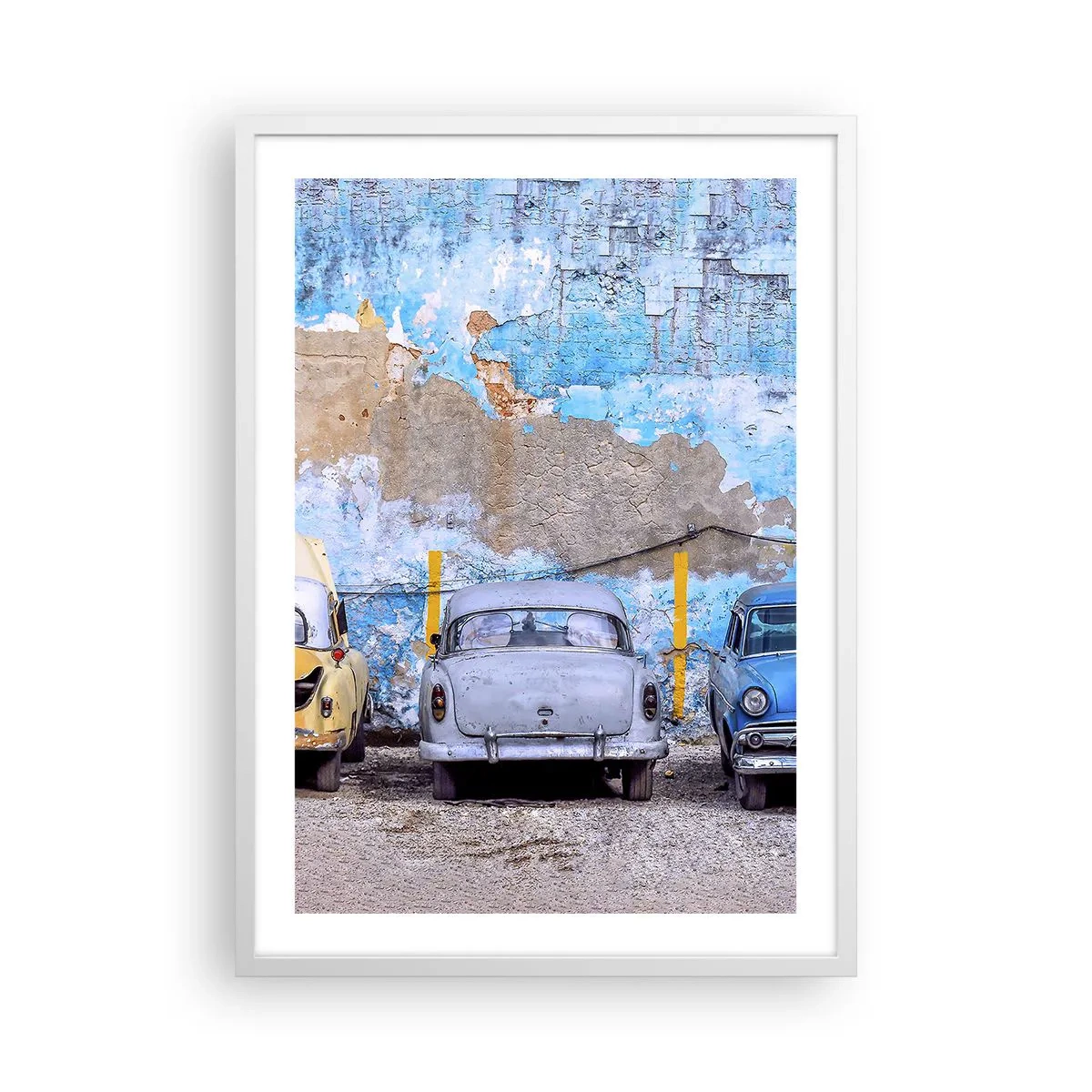 Plakat i hvid ramme - Møde for veteraner - 50x70 cm