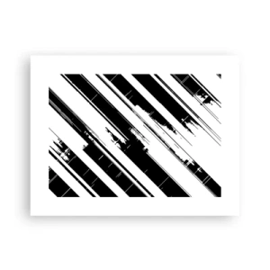 Plakat - Intens og dynamisk komposition - 40x30 cm