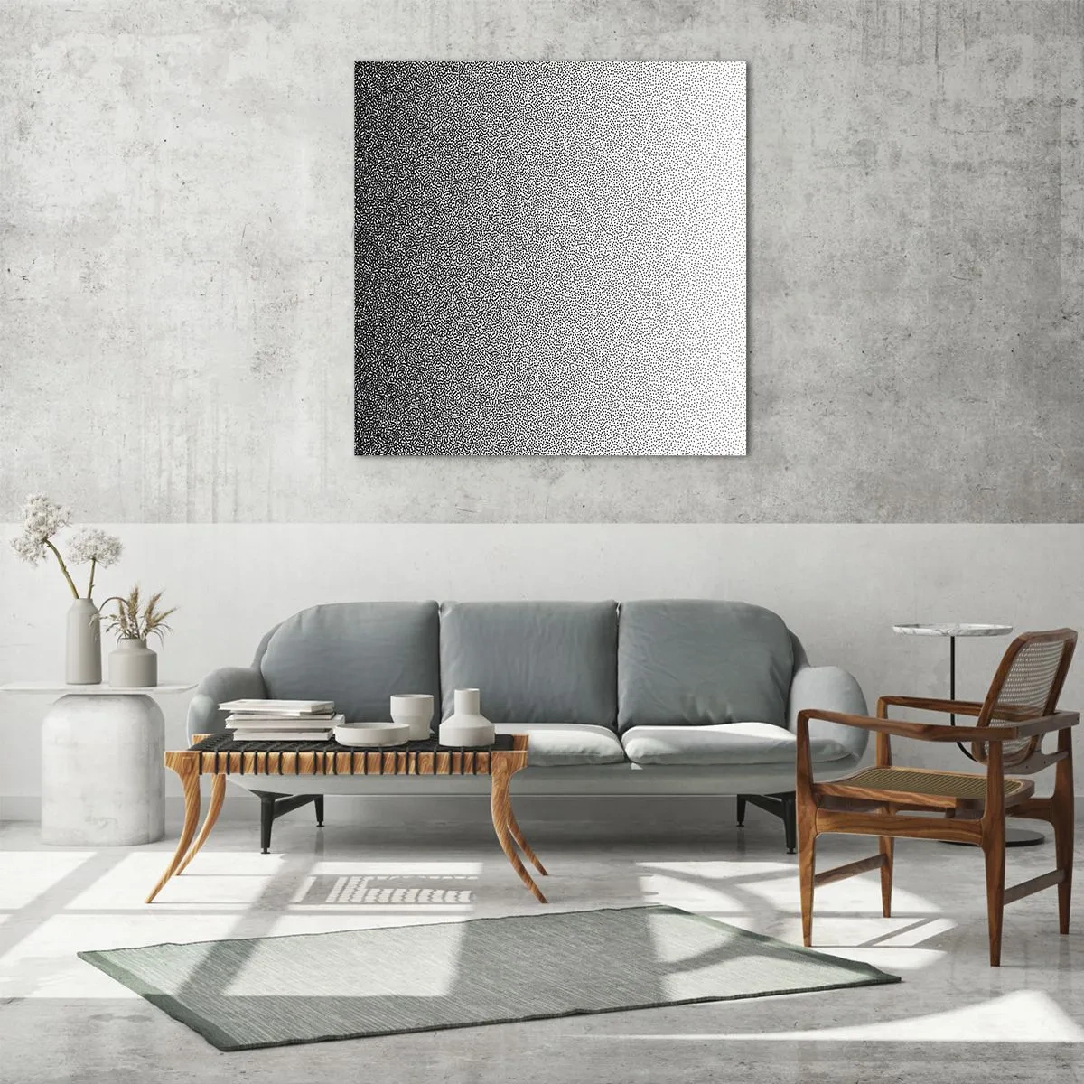 Billede på glas - På vej mod lyset - 30x30 cm