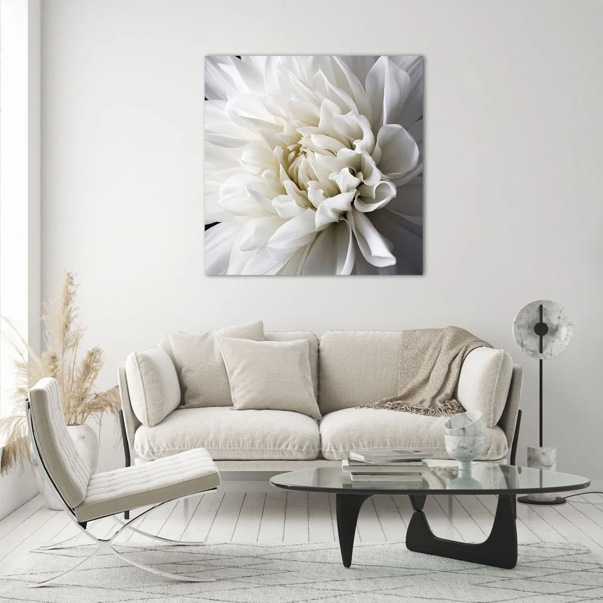 Billede på glas - Morgenbrud - 70x70 cm