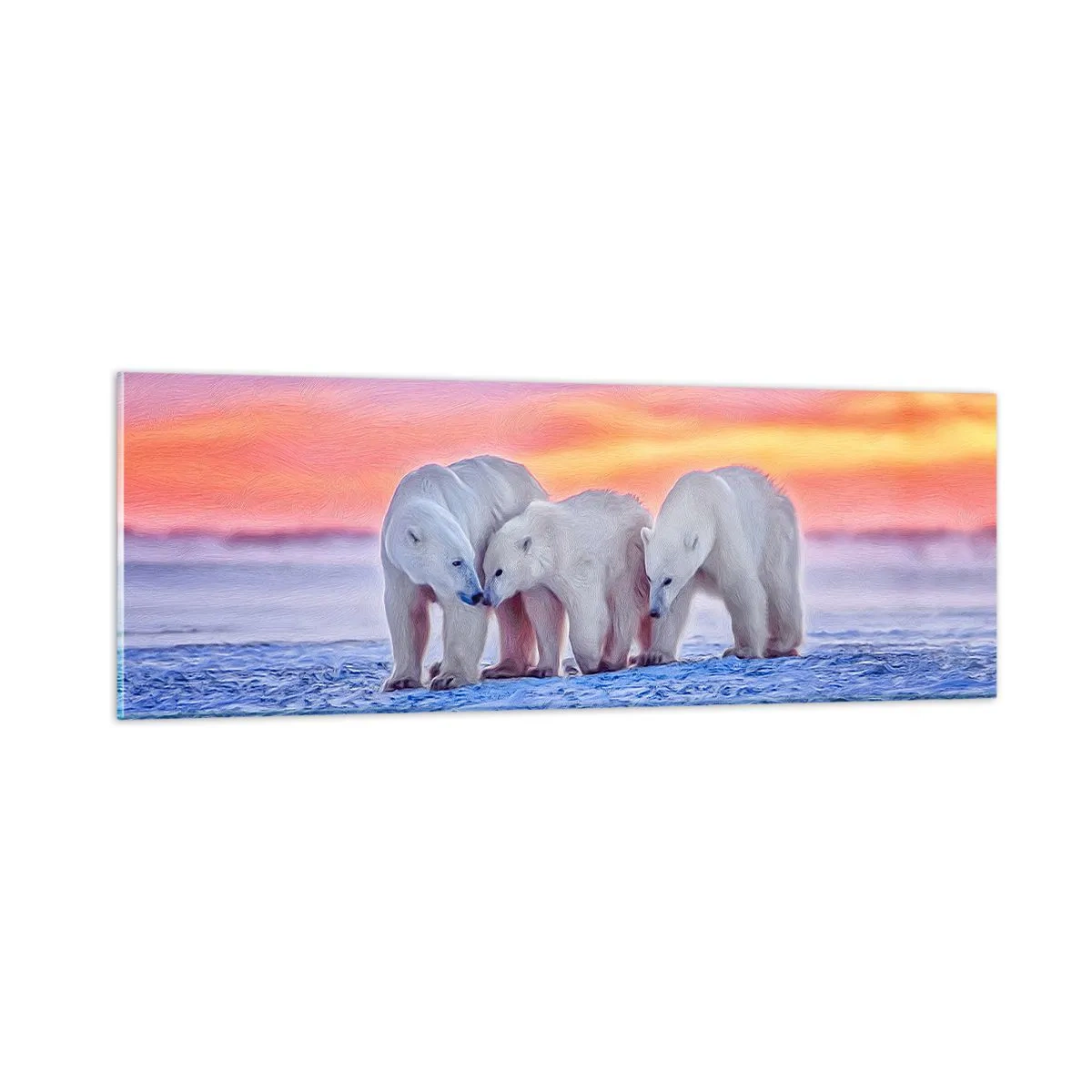 Billede på glas - Familievarme er nok - 90x30 cm