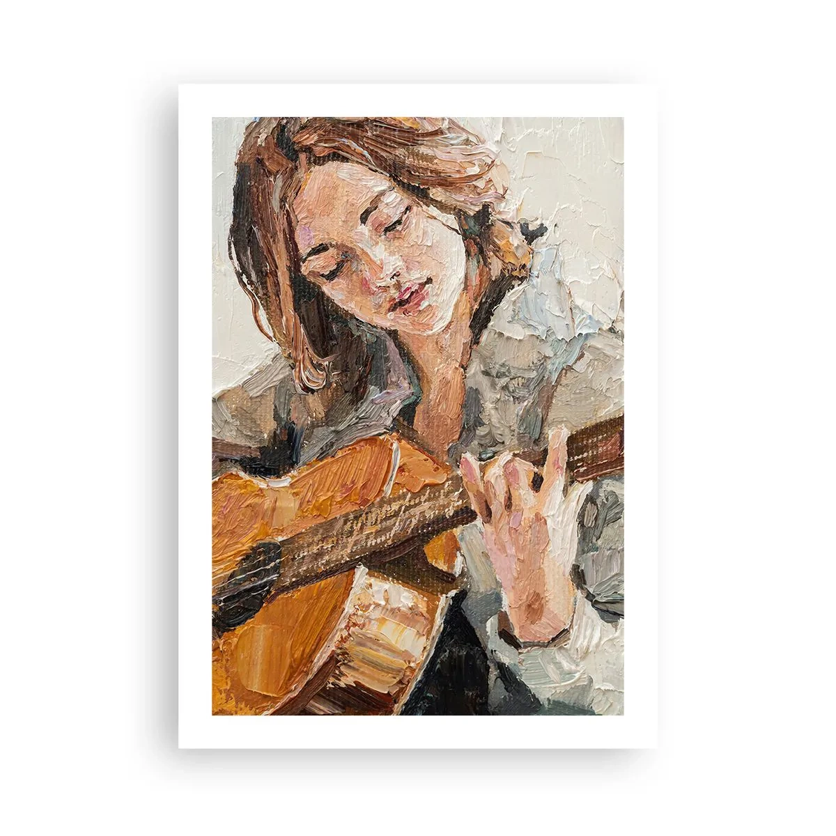 Plakat - Koncert for guitar og et pigehjerte - 50x70 cm