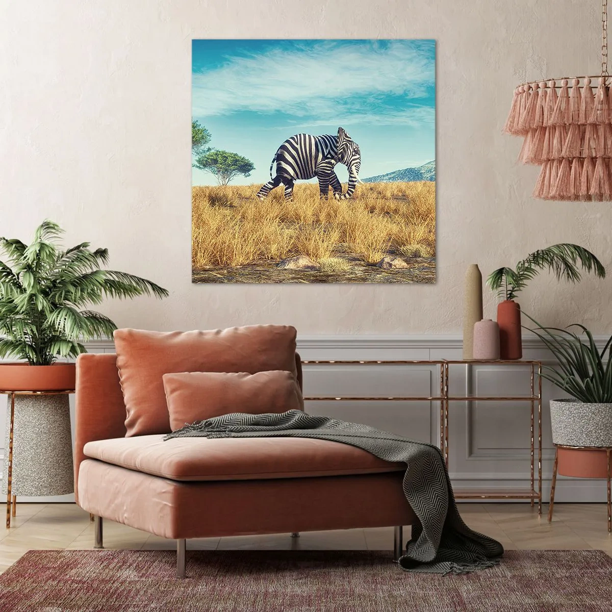 Lærredstryk - Billede på lærred - Grå er ikke længere på mode - 40x40 cm