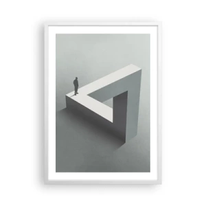Plakat i hvid ramme - Og dog er det muligt - 50x70 cm