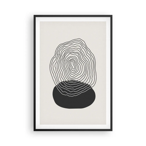 Plakat i sort ramme - Varighed og vibration - 61x91 cm