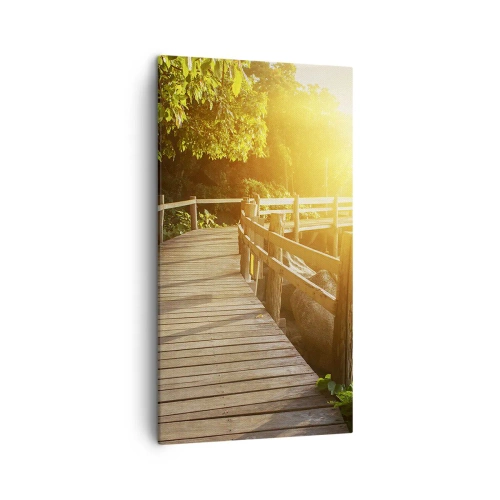 Lærredstryk - Billede på lærred - Endnu et sving, endnu et under - 45x80 cm