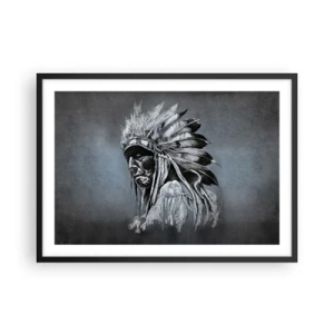 Plakat i sort ramme - Tilbage til rødderne - 70x50 cm