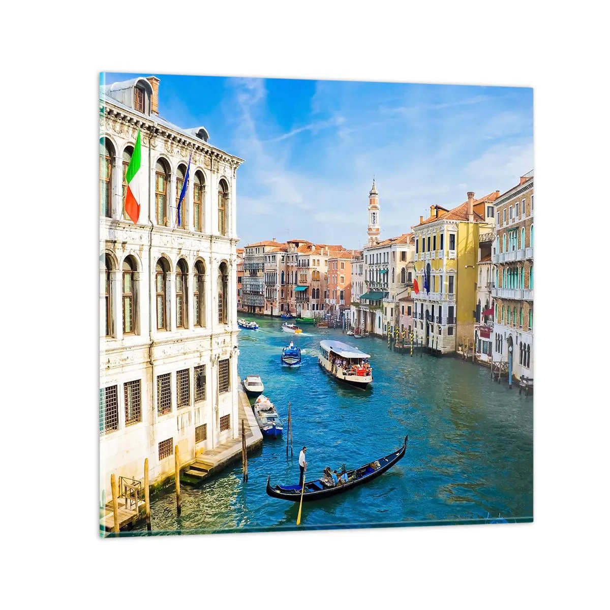 Billede på glas - Den eneste trafik i verden - 60x60 cm