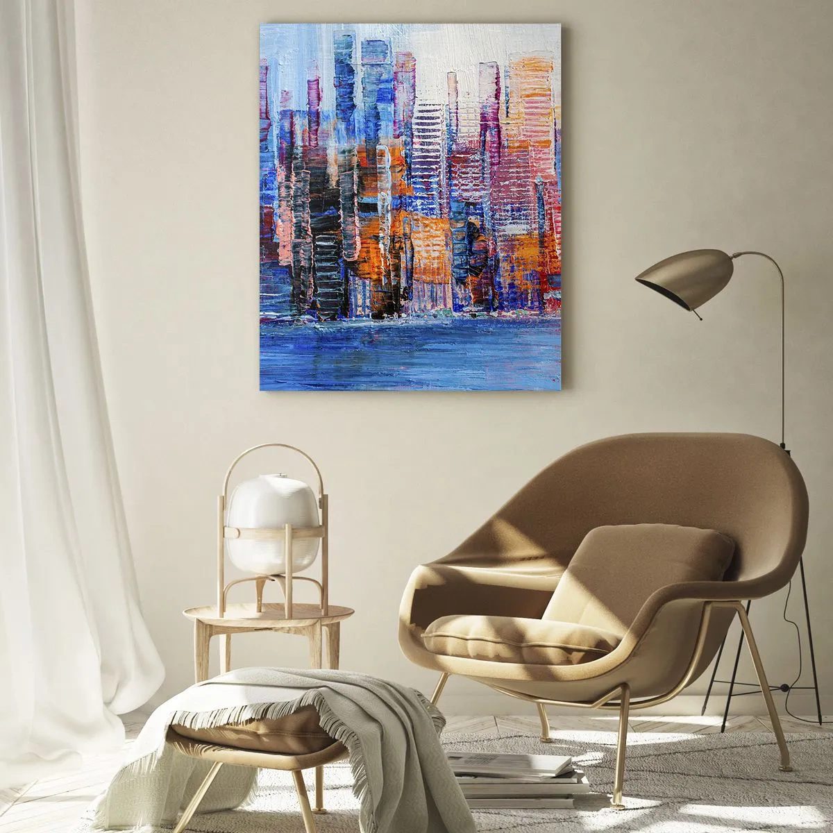 Billede på glas - En glad metropol - 50x70 cm