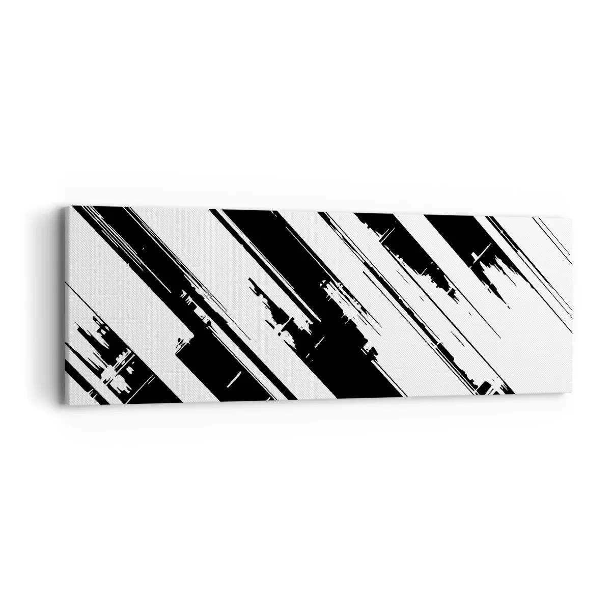 Lærredstryk - Billede på lærred - Intens og dynamisk komposition - 90x30 cm