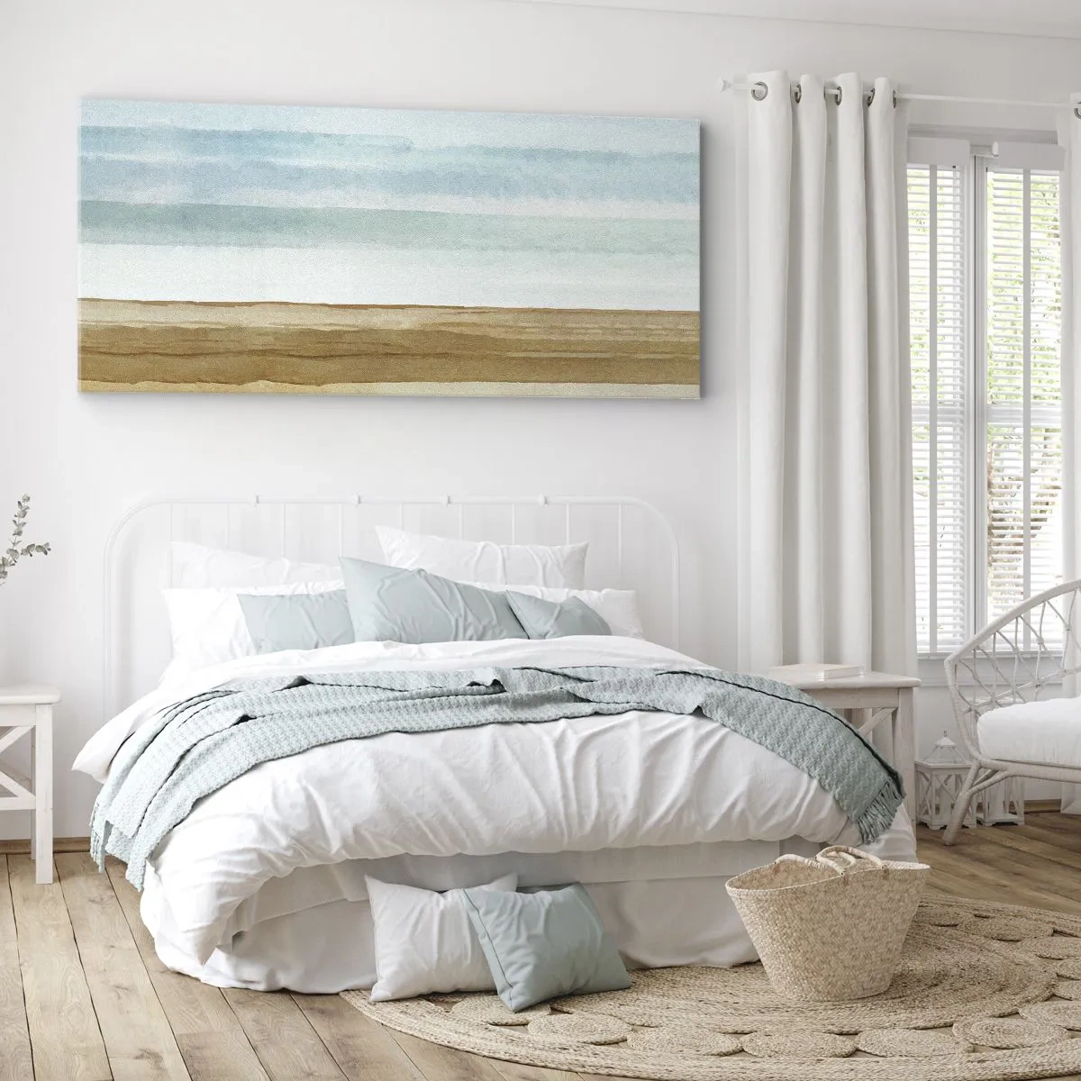 Lærredstryk - Billede på lærred - Trøst - 100x40 cm