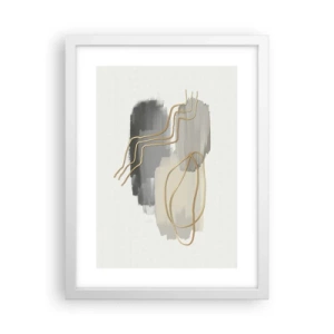 Plakat i hvid ramme - Vedholdenhed og bevægelse - 30x40 cm