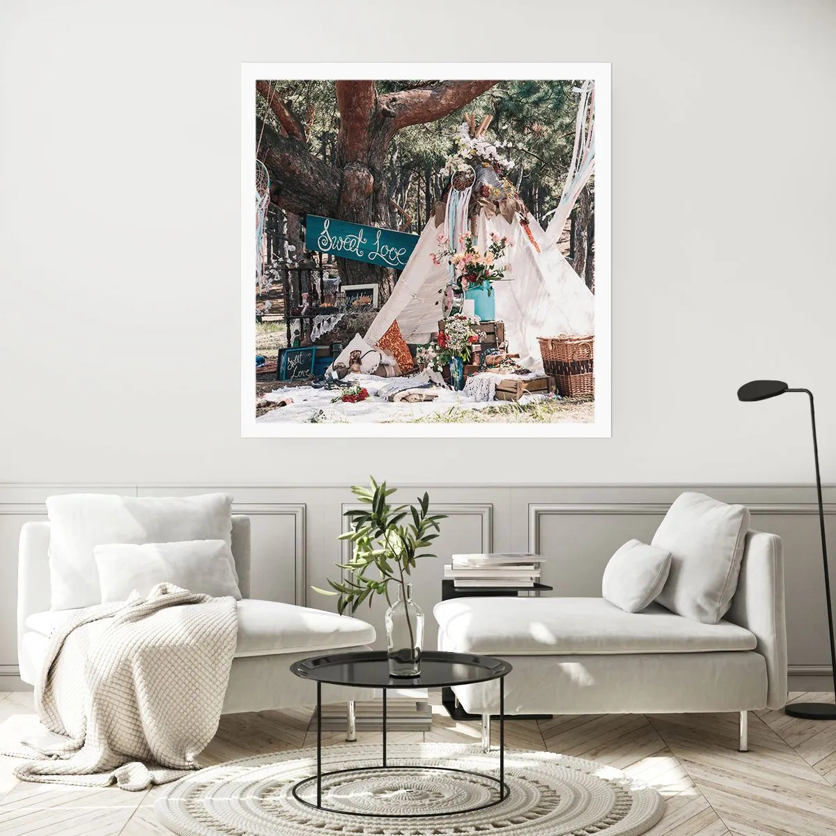 Plakat - Make love… - 50x50 cm