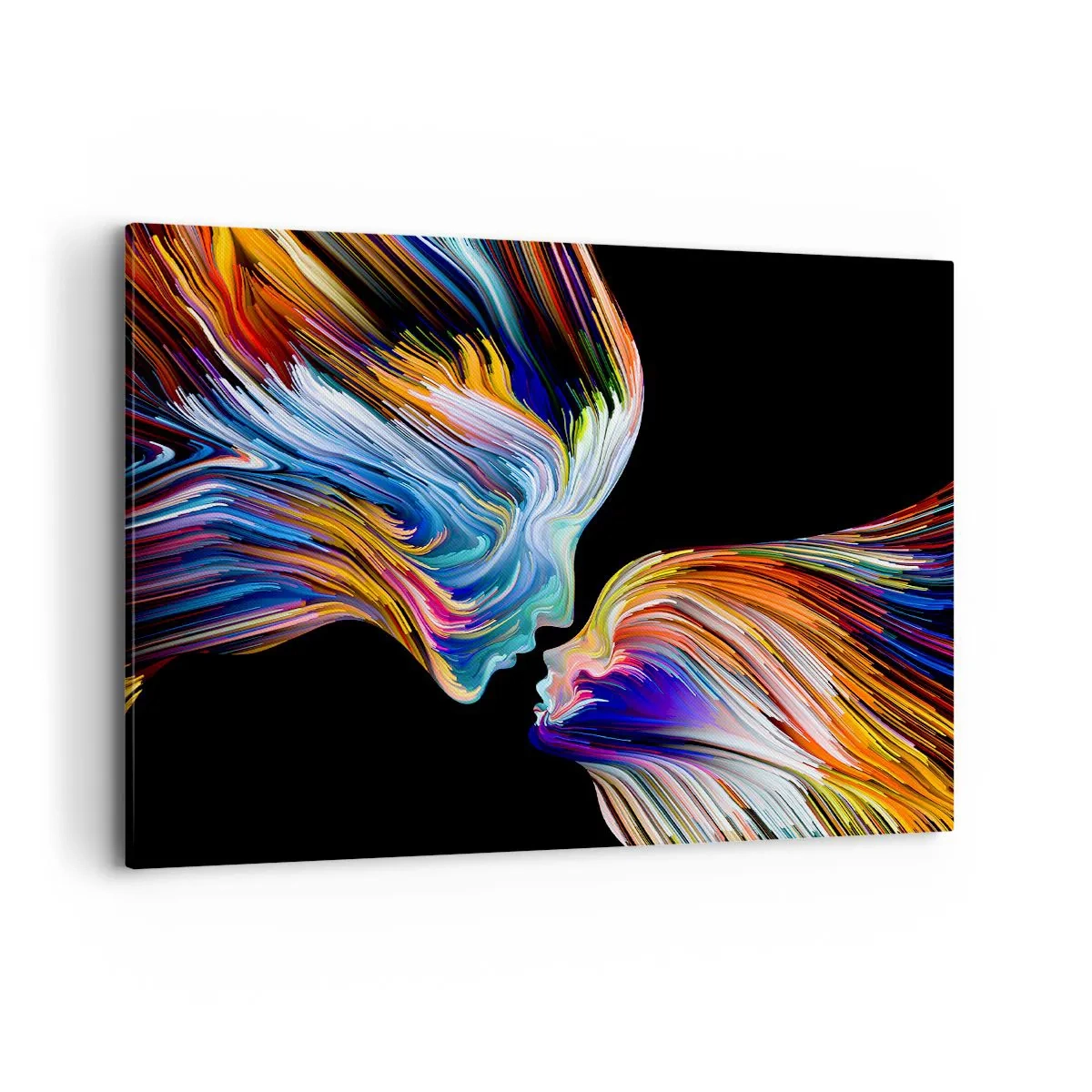 Lærredstryk - Billede på lærred - Fusion af energi og lys - 120x80 cm