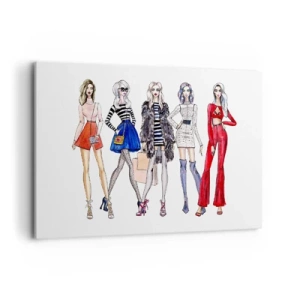 Lærredstryk - Billede på lærred - Every week Fashion Week - 100x70 cm