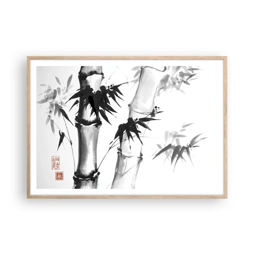 Plakat i ramme af lyst egetræ - Nærbillede af Orienten - 100x70 cm